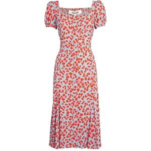 DIANE VON FURSTENBERG
Multicolor Elena Leopard Midi Dress